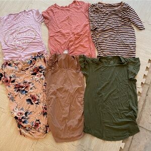 Lot of Maternity shirts size Small